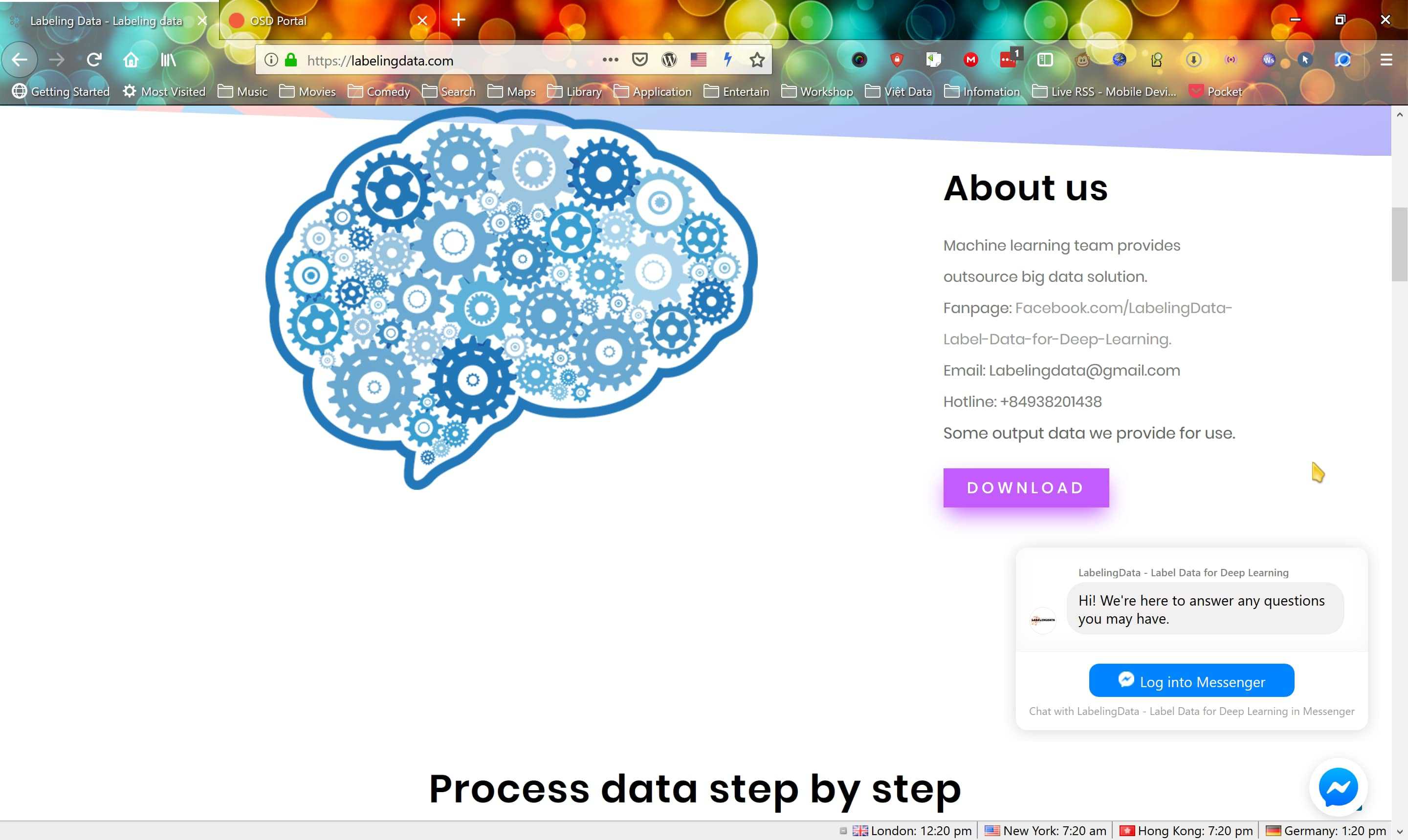 Labeling Data Screenshot 2